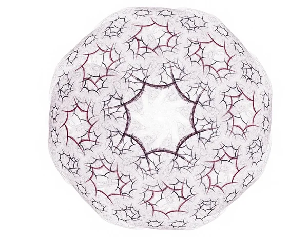 Modèle radial fractal sur le sujet de la technologie et de la conception scientifiques — Photo
