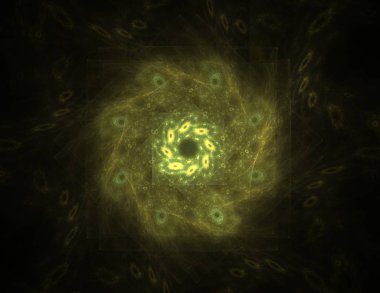 Soyut fraktal desen ve şekiller. Fraktal doku parmak izi.