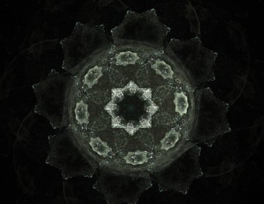 Parlak renkli fraktal boşluk dijital sanat yaratıcı grafik tasarım için