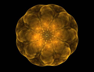 Konuyla ilgili soyut fraktal formlar grafik tasarım ve nükleer fizik bilim parçacıkların. Kutsal geometri.