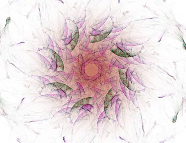 Geometrik Spiral aşağı düşüyor. Soyut renkli fraktal doku