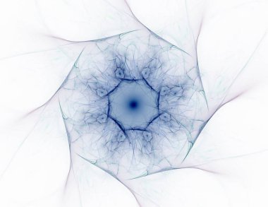 Soyut fraktal arka plan - bilgisayar tarafından oluşturulan görüntü. Dijital sanat. Daireleri merkeze doğru yakınsak. 