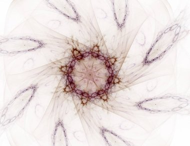 Renkli parlak nöron fraktal