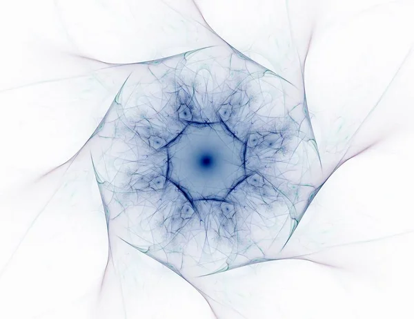 Fundo fractal abstrato - imagem gerada por computador. Arte digital. Convergindo para o centro dos círculos . — Fotografia de Stock