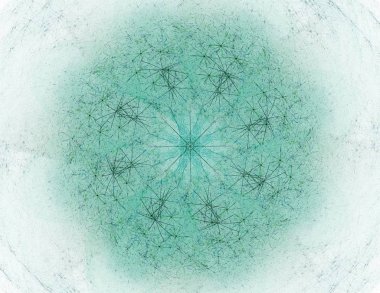 Dantelli renkli saat desen. Dijital fractal sanat tasarım. Kutsal semboller işaretler geometrisi soyut tasarım. 