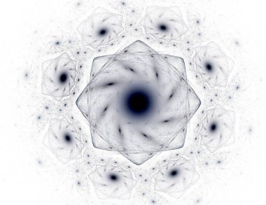Parlak renkli fraktal boşluk dijital sanat yaratıcı grafik tasarım için