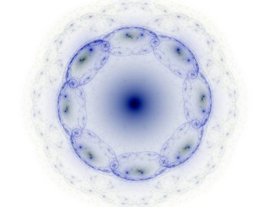 Soyut fraktal kırmızı arka plan ile kesişen daireler ve oval. disko ışıkları. Hareket illüstrasyon.