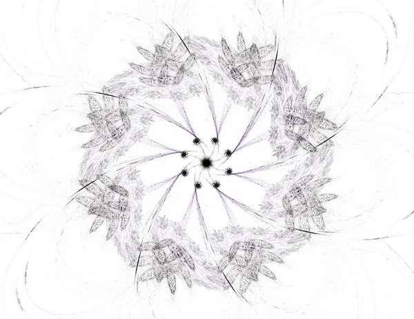 Brillant espace fractal coloré illustration numérique pour la conception graphique créative — Photo