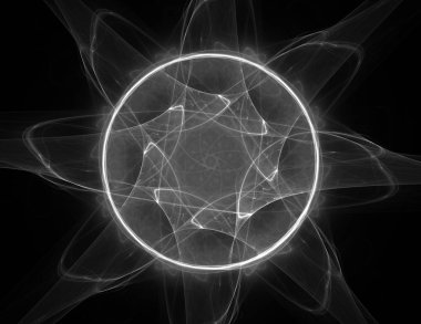 Geometrik Spiral aşağı düşüyor. Soyut renkli fraktal doku.