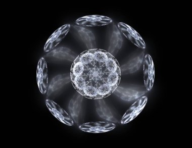 Dantelli renkli saat desen. Dijital fractal sanat tasarım. Kutsal semboller işaretler geometrisi soyut tasarım. 