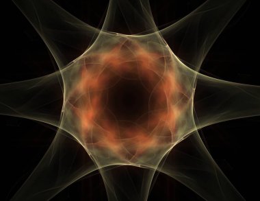 Dantelli renkli saat desen. Dijital fractal sanat tasarım. Kutsal semboller işaretler geometrisi soyut tasarım. 