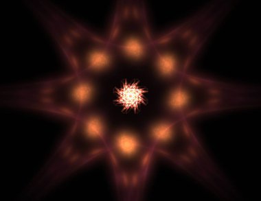 Dantelli renkli saat desen. Dijital fractal sanat tasarım. Kutsal semboller işaretler geometrisi soyut tasarım. 