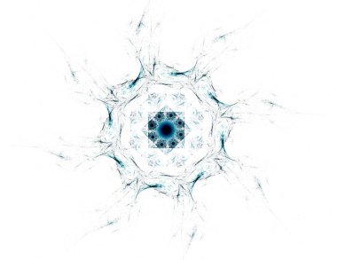 Bilim, teknoloji ve tasarım konularında fraktal radyal desen