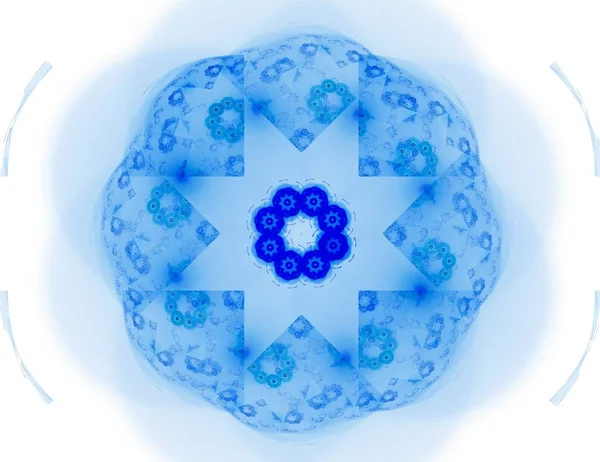Streszczenie komputera generowane nowoczesne fractal design na białym tle. Abstrakcja Fraktal kolor tekstury. Sztuka cyfrowa. — Zdjęcie stockowe