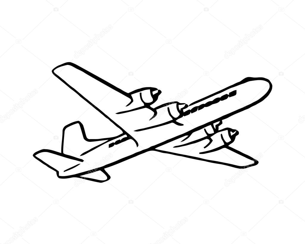 Aircraft icon. Elements of a controlled aircraft icon. Premium quality graphic design. 