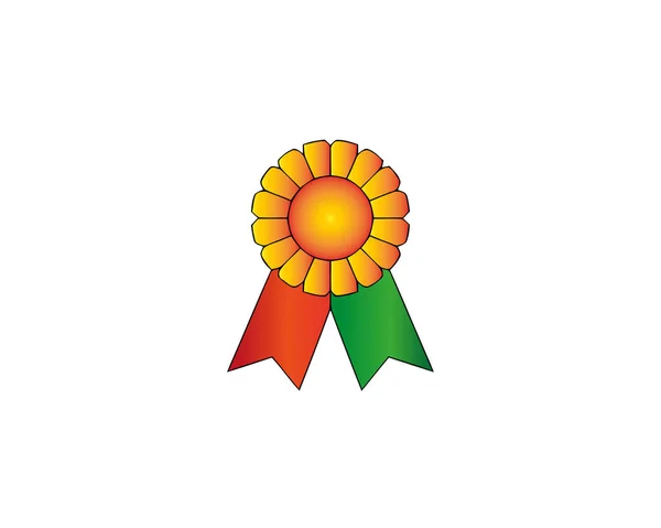Award-ikonen. Flat illustration av award vektor ikonen isolerad på vit bakgrund — Stock vektor