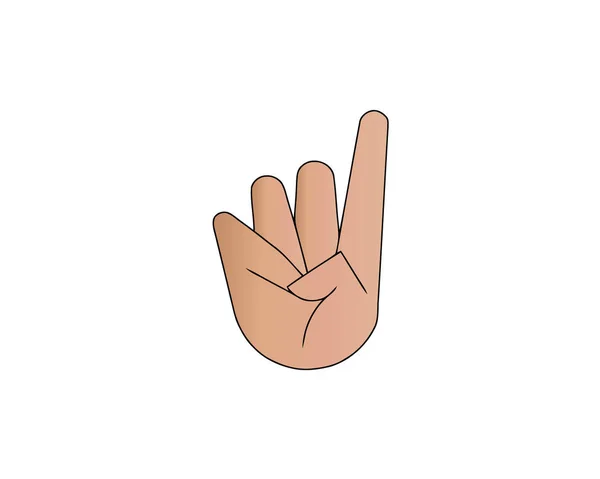 Les doigts croisés symbole. geste bonne chance, fortune, mensonge, tromperie. Illustration vectorielle de bande dessinée isolée sur fond blanc — Image vectorielle