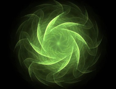 Soyut bir bilgisayar modern fraktal tasarım koyu arka plan üzerinde oluşturulan. Fraktal renk doku soyut. Dijital sanat.