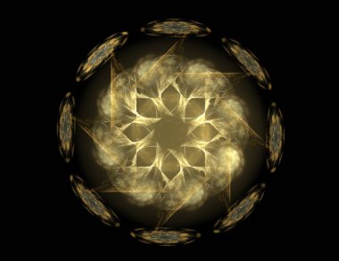 Uzay serisi geometrisini. Görsel olarak çekici zemin kavramsal Izgaralar eğrileri ve fraktal öğeleri öğesi olarak uygun yapılmış