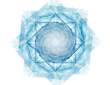 Dantelli renkli saat desen. Dijital fractal sanat tasarım. Kutsal semboller işaretler geometrisi soyut tasarım. 