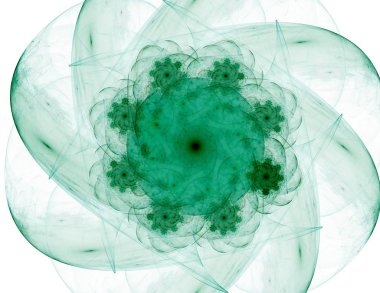 Soyut bir bilgisayar modern fraktal tasarım beyaz arka plan üzerinde oluşturulan. Fraktal renk doku soyut. Dijital sanat. 