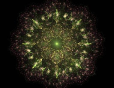 Soyut bir bilgisayar modern fraktal tasarım beyaz arka plan üzerinde oluşturulan. Fraktal renk doku soyut. Dijital sanat. 