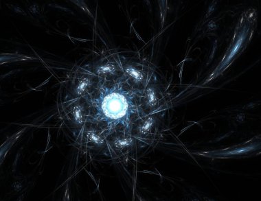 Dantelli renkli saat desen. Dijital fractal sanat tasarım. Kutsal semboller işaretler geometrisi soyut tasarım. 