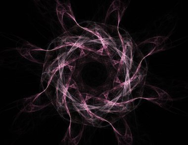 Dantelli renkli saat desen. Dijital fractal sanat tasarım. Kutsal semboller işaretler geometrisi soyut tasarım. 