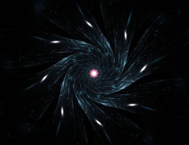 Uzay serisi geometrisini. Görsel olarak çekici zemin kavramsal Izgaralar eğrileri ve fraktal öğeleri öğesi olarak uygun yapılmış