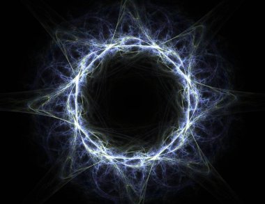 Geometrik Spiral aşağı düşüyor. Soyut renkli fraktal doku.