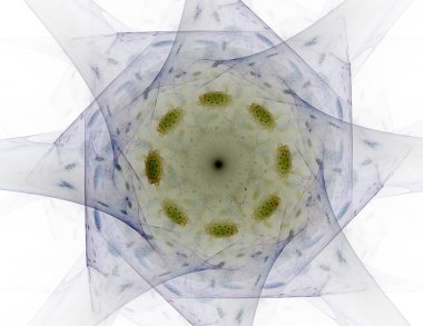 Soyut fraktal arka plan - bilgisayar tarafından oluşturulan görüntü. Dijital sanat. Daireleri merkeze doğru yakınsak. 