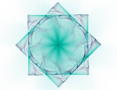 Dantelli renkli saat desen. Dijital fractal sanat tasarım. Kutsal semboller işaretler geometrisi soyut tasarım. 