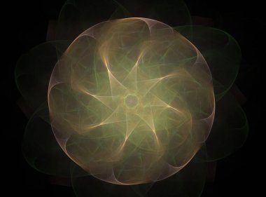 Bilgisayar fractal sanat yaratıcı tasarım, sanat ve eğlence için oluşturulan. Küre dönen arka plan.