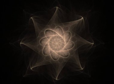 Uzay serisi geometrisini. Görsel olarak çekici zemin kavramsal Izgaralar eğrileri ve fraktal öğeleri öğesi olarak düzenleri fizik matematik teknoloji bilim ve eğitim için uygun yapılmış