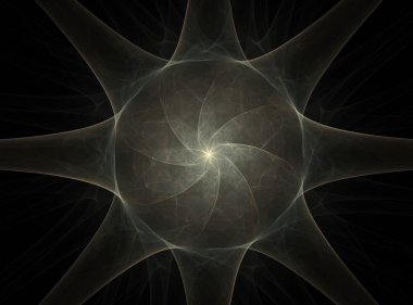 Bilgisayar fractal sanat yaratıcı tasarım, sanat ve eğlence için oluşturulan. Küre dönen arka plan.