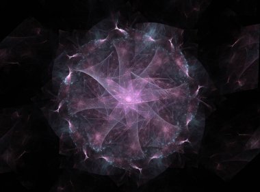 Bilgisayar fractal sanat yaratıcı tasarım, sanat ve eğlence için oluşturulan. Küre dönen arka plan.