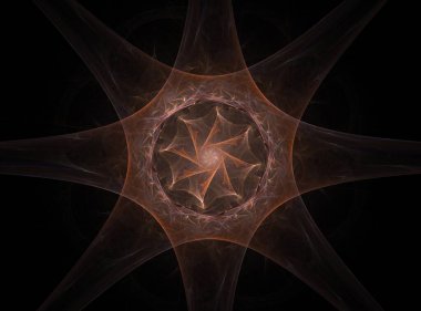 Bilgisayar fractal sanat yaratıcı tasarım, sanat ve eğlence için oluşturulan. Küre dönen arka plan.