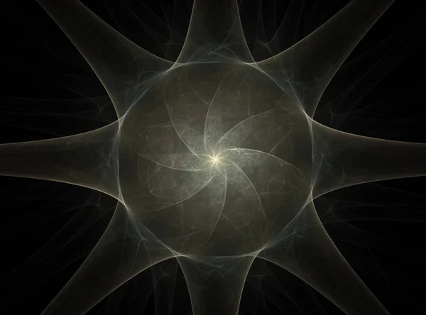 Arte fractal generado por computadora para el diseño creativo, el arte y el entretenimiento. Fondo con esferas giratorias . —  Fotos de Stock