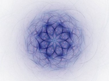 Konuyla ilgili soyut fraktal formlar grafik tasarım ve nükleer fizik bilim parçacıkların. Kutsal geometri.