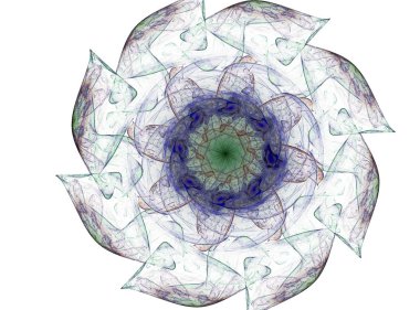 Konuyla ilgili soyut fraktal formlar grafik tasarım ve nükleer fizik bilim parçacıkların. Kutsal geometri.