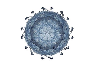 Geometrik Spiral aşağı düşüyor. Soyut renkli fraktal doku