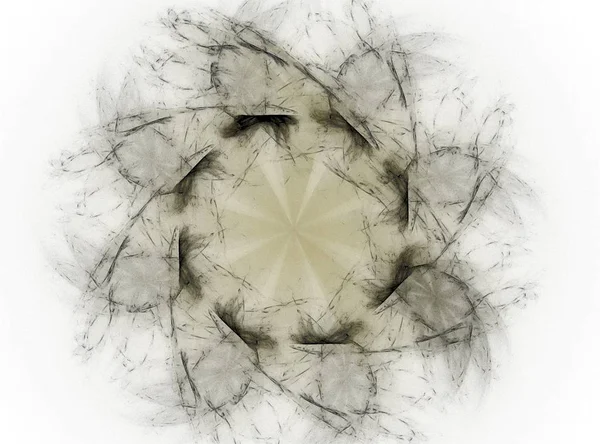 Spirale geometrica che cade a terra. Textura Frattale Colorata Astratta — Foto Stock
