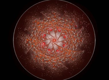 Konuyla ilgili soyut fraktal türlü nükleer ph parçacıkların