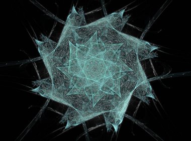 Dantelli renkli saat desen. Dijital fractal sanat tasarım. ABS