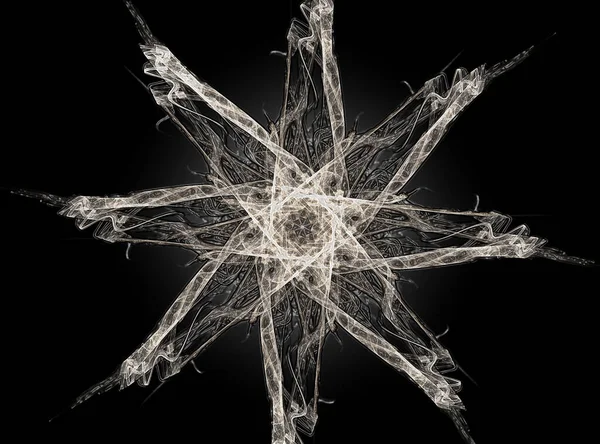 Arte fractal gerada por computador para design criativo, arte e — Fotografia de Stock