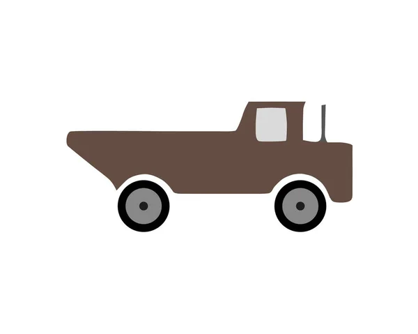 Camion icône vecteur. Fourgon de livraison, concept de service, Panneau minimaliste isolé sur fond blanc. Style plat tendance pour la conception graphique . — Image vectorielle