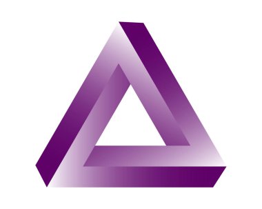 Soyut renk 3 boyutlu spiral şekil. Vektör boyutlu nesne. Geometrik çokgen nesne.