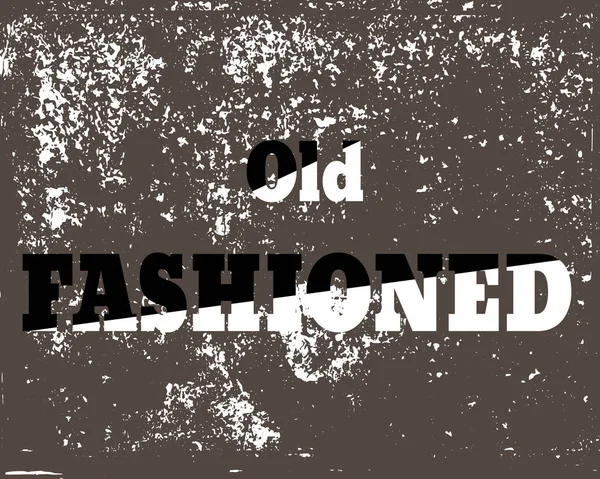 Texte noir et blanc avec inscription Ol sur vieille texture grunge . — Image vectorielle