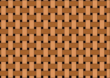 Kusursuz desenli, elle çizilmiş saman örgülü, soyut kare şekilli. Tişört, kumaş, ambalaj ve duvar kağıdı tasarımı için modern vektör çizimi.