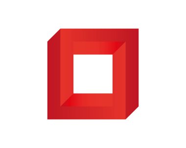 Soyut renk 3 boyutlu spiral şekil. Vektör boyutlu nesne. Geometrik çokgen nesne.